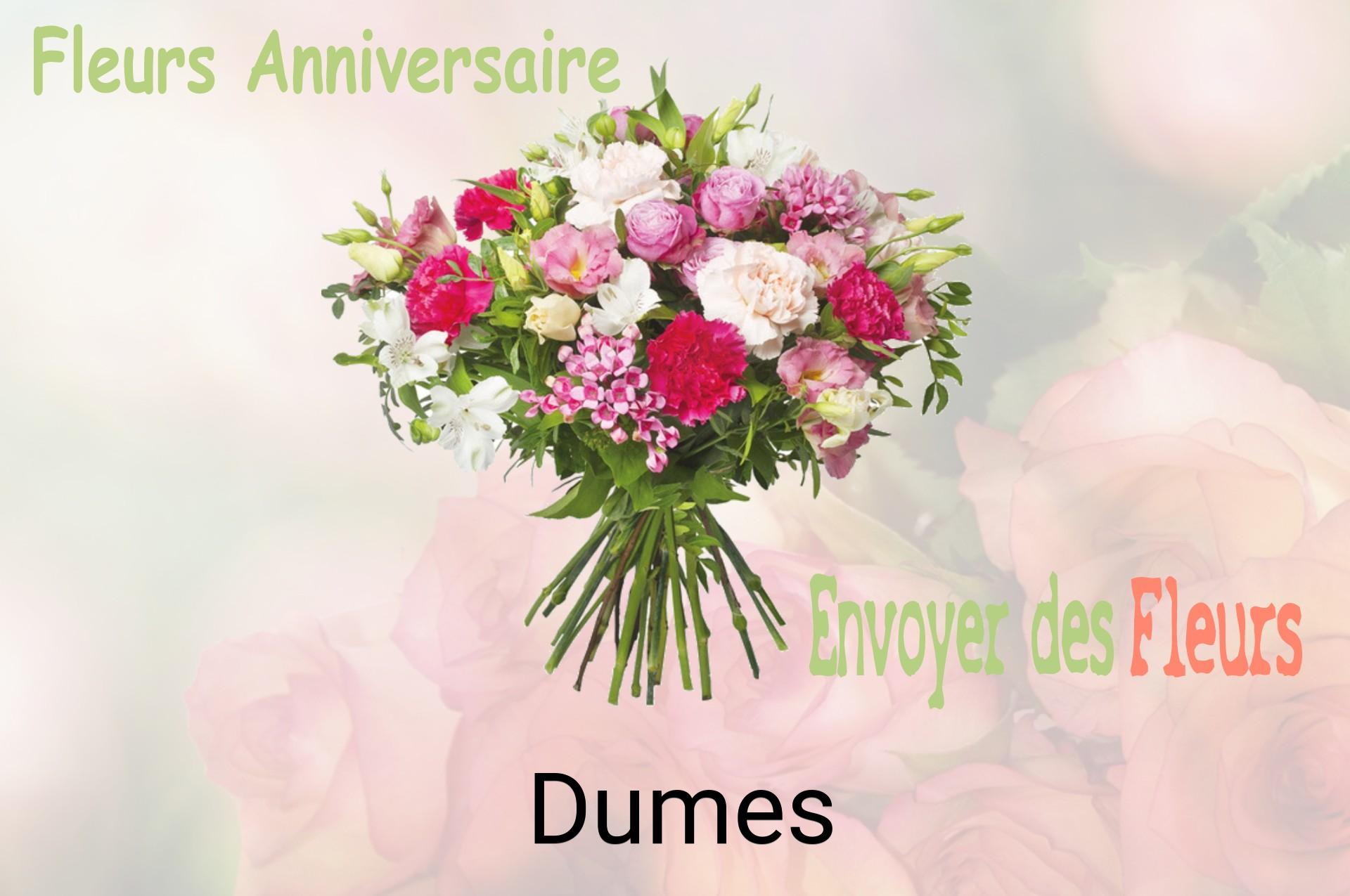 Bouquet de fleurs d’anniversaire livré à Dumes